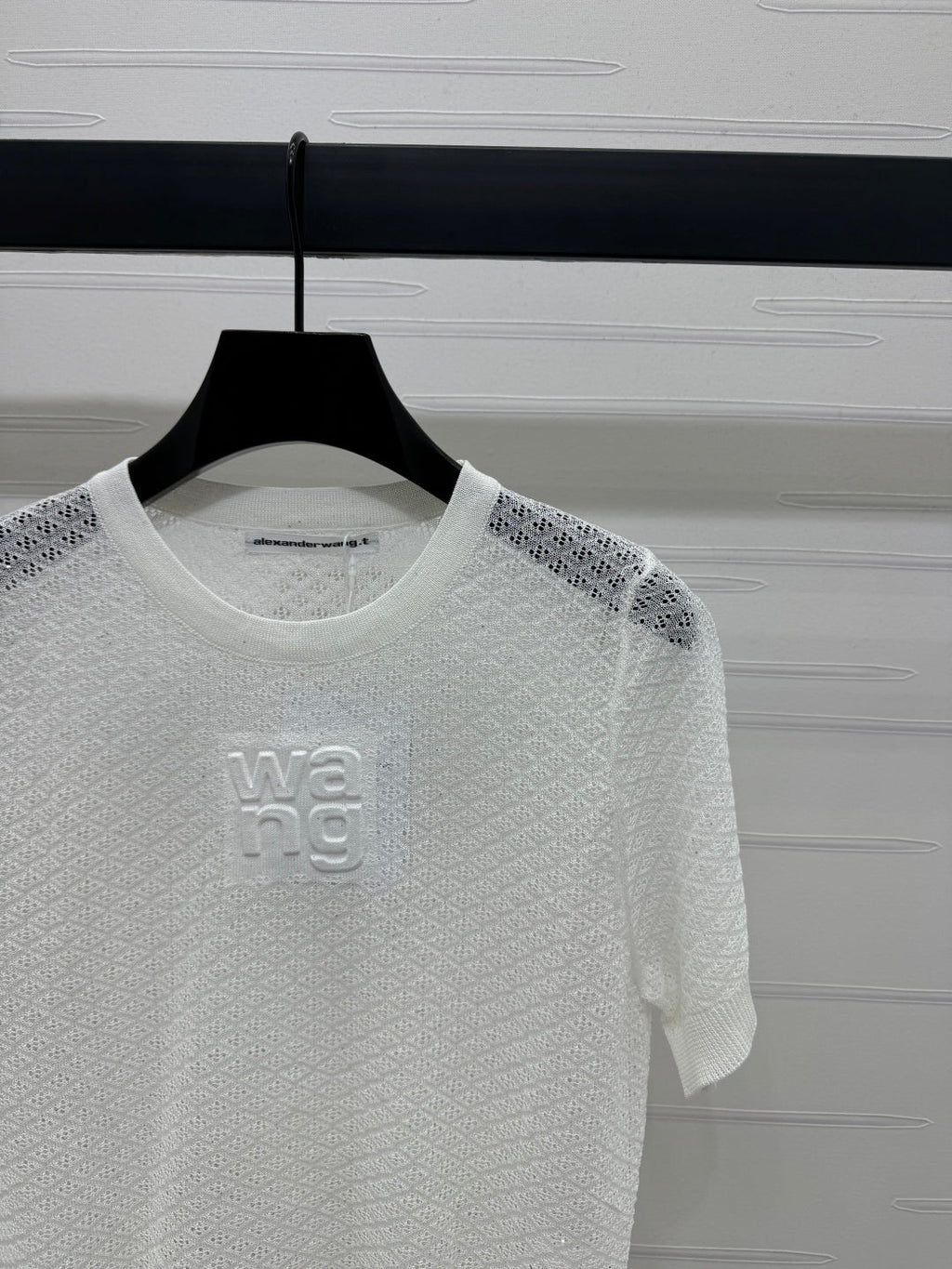 ALEXANDER WANG KNITTED SHORT-SLEEVE TOP 274967