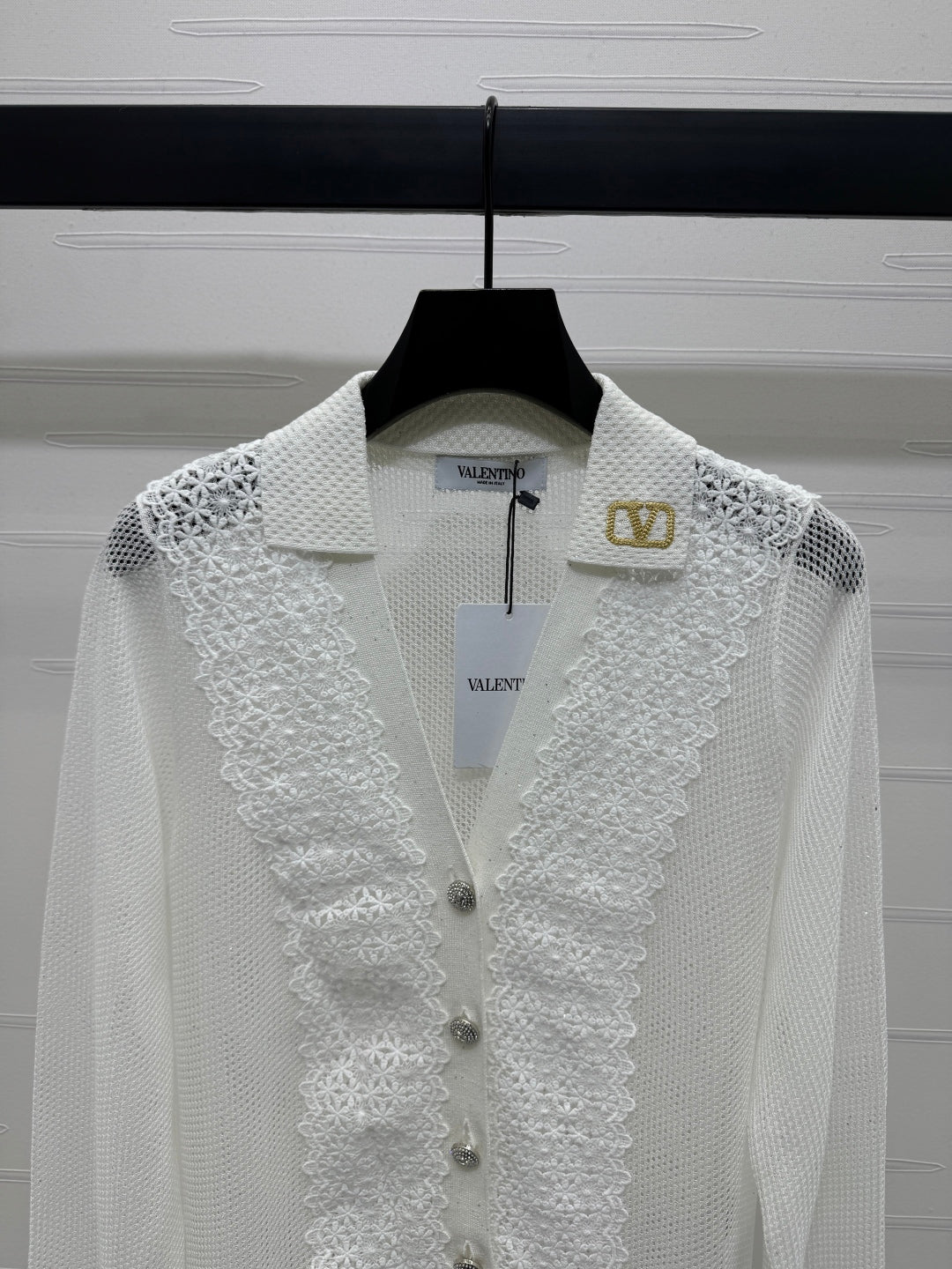 VALENTINO LONG-SLEEVE KNIT CARDIGAN 274971