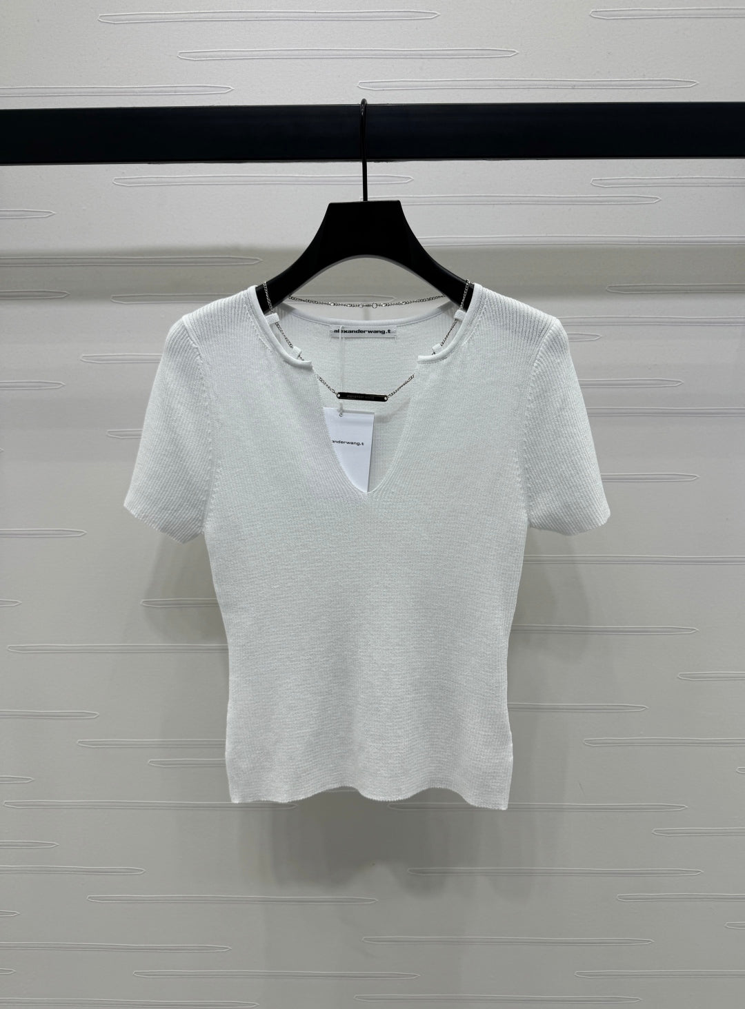 ALEXANDER V-NECK SHORT-SLEEVE TOP 269475