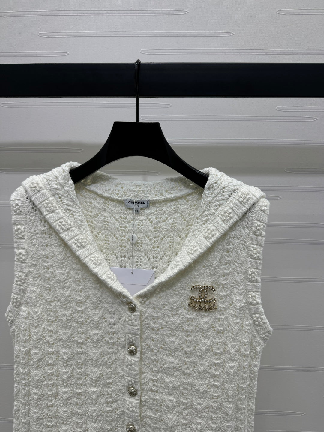 CHANEL 25S CROCHET SLEEVELESS VEST 264178
