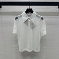 MIU 25SSEE THROUGH COLLAR SHIRT 264111