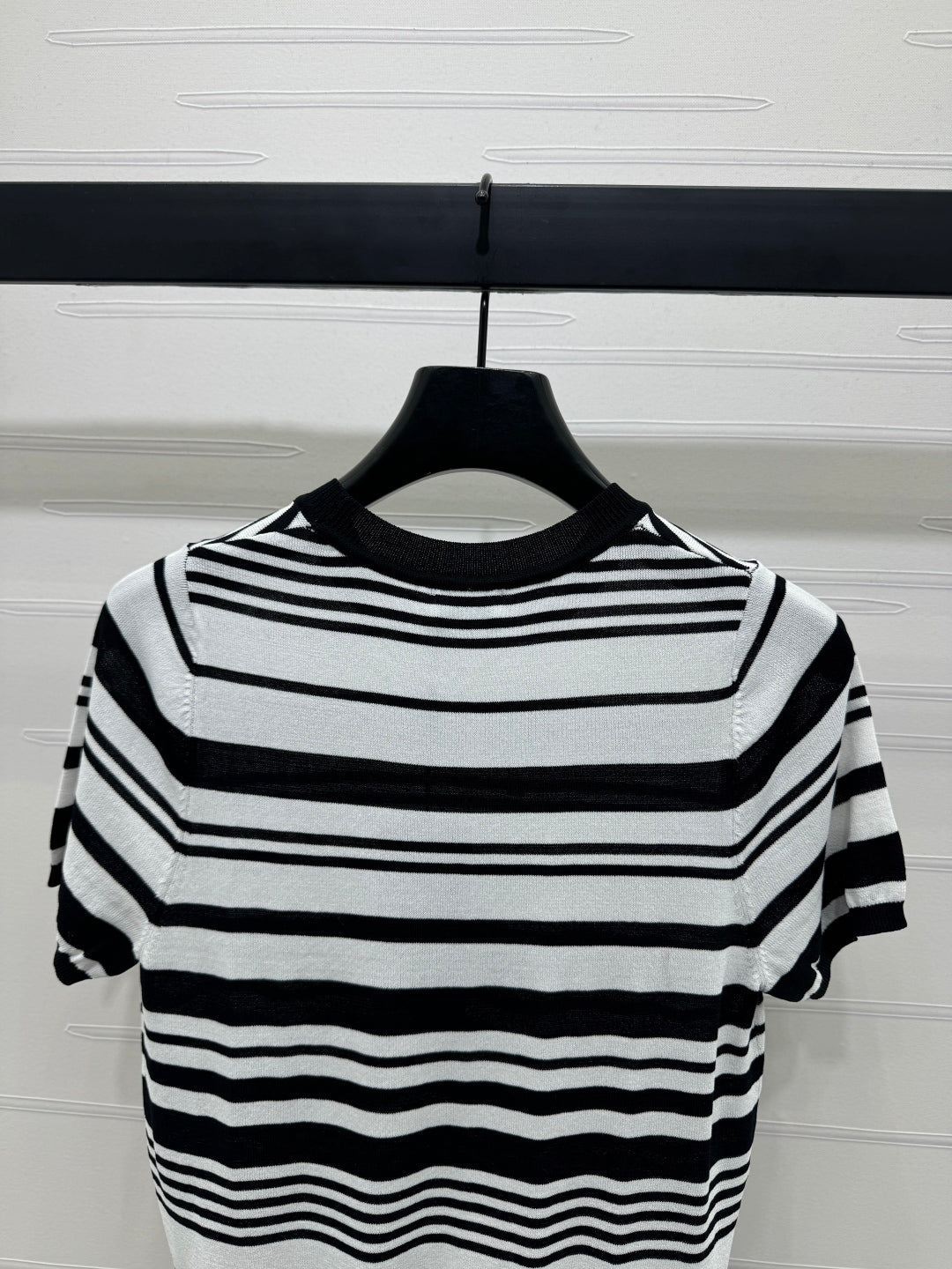 YSL 25S WHITE COLLAR SHORT SLEEVE T-SHIRT 264093