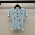 DIOR 25S RHINESTONE SWEATER 264084