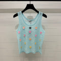 CHANEL 25S PATCHWORK TANK TOP 264144