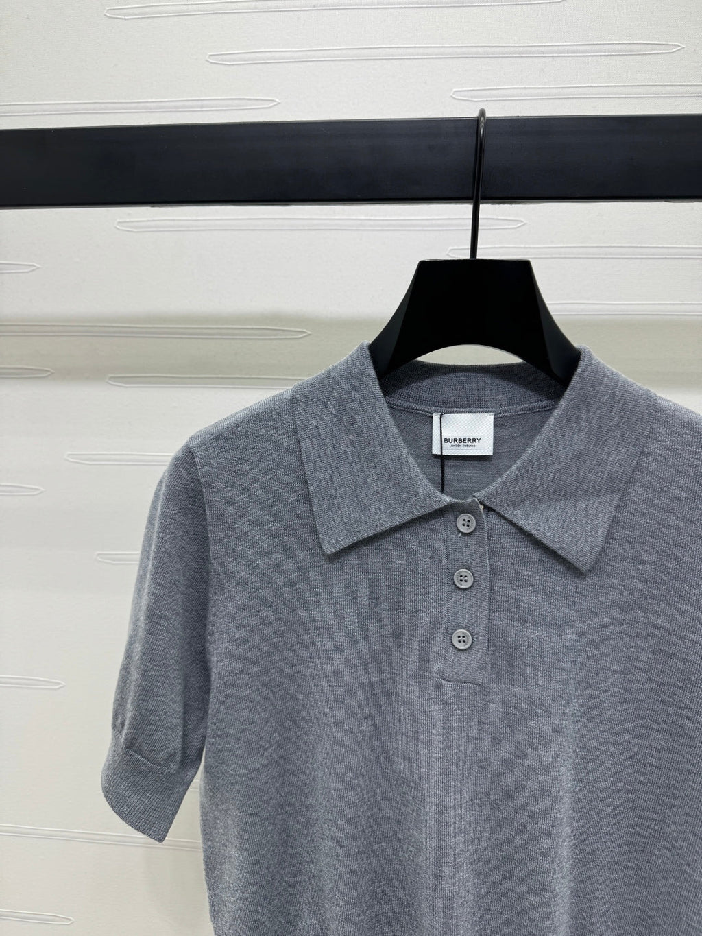 BURBERRY SHORT-SLEEVE KNITTED POLO SHIRT 274846
