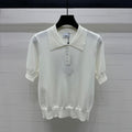 BURBERRY SHORT-SLEEVE KNITTED POLO SHIRT 274844
