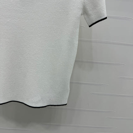 MIUMIU SHORT-SLEEVE KNIT POLO 269424