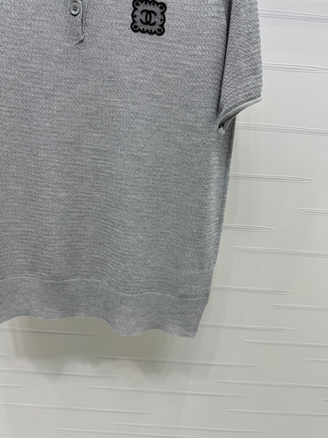 CHANEL POLO SHIRT GREY 274898