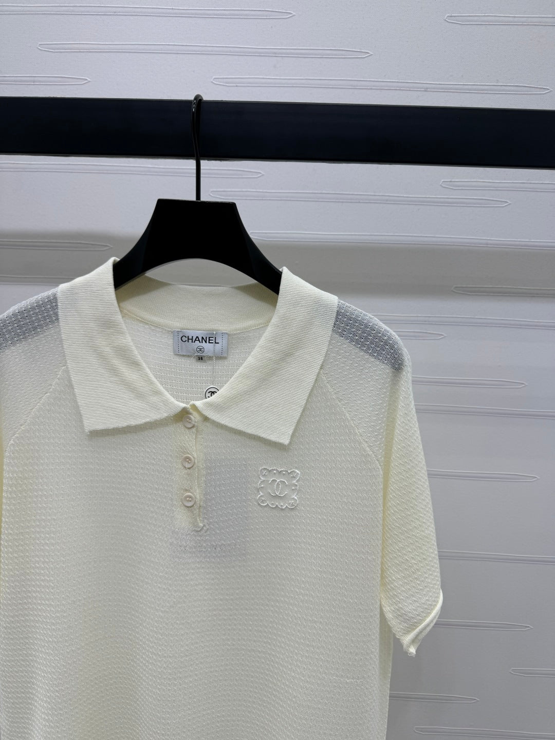 CHANEL POLO SHIRT WHITE 274896
