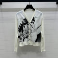 TORY BURCH V-NECK LONG-SLEEVE KNIT CARDIGAN 274932