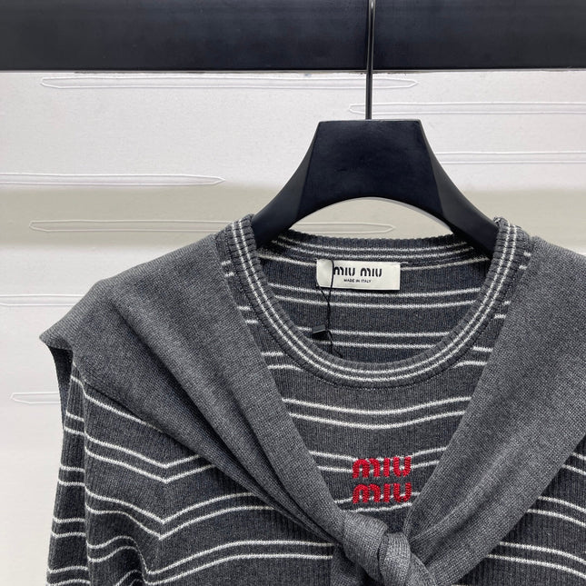 MIUMIU COWL NECK KNITTED SWEATER STYLE 480