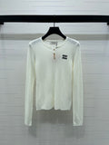 MIUMIU KNITTED LONG SLEEVE TOP STYLE 482