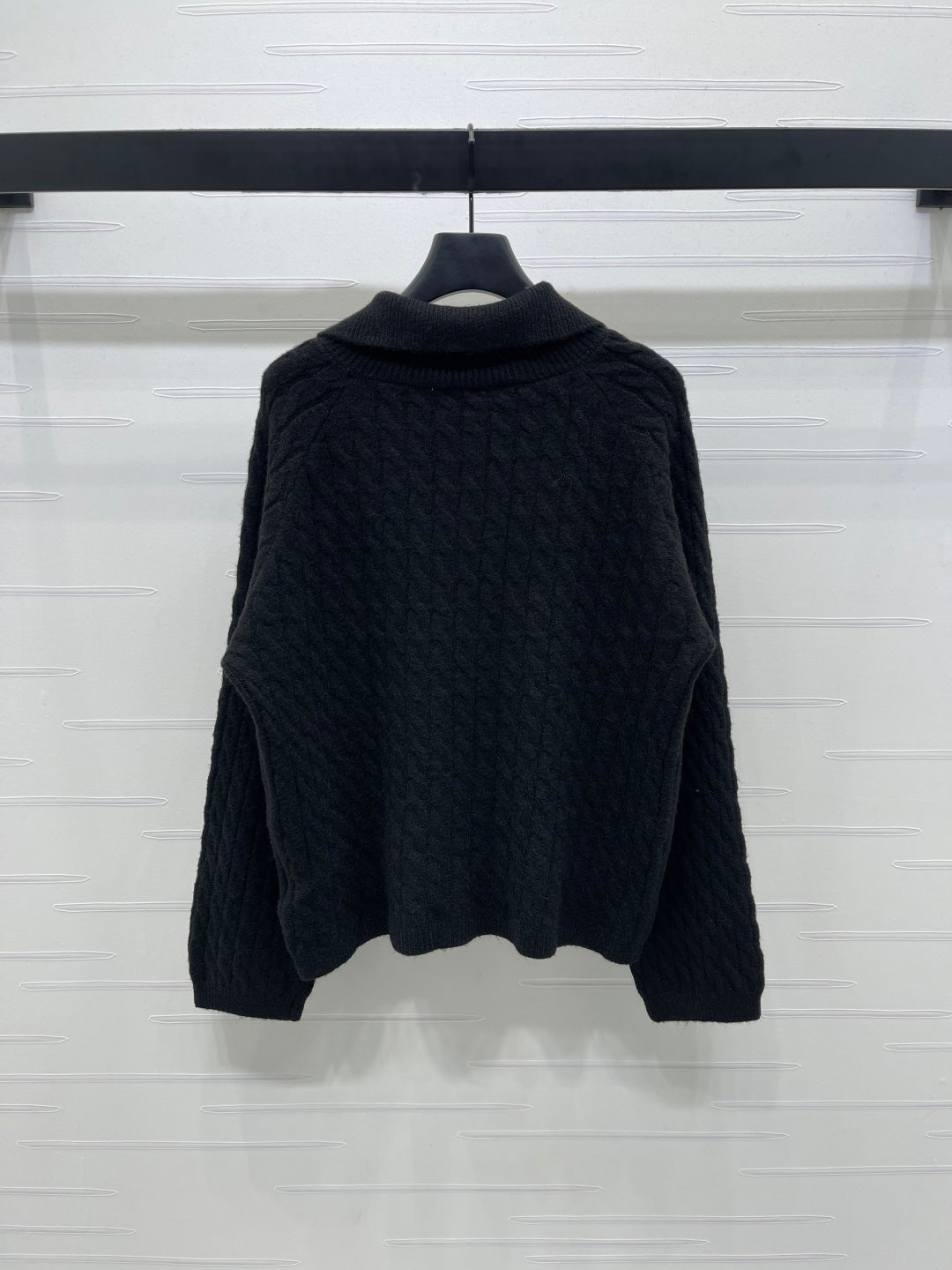 MIUMIU HALF-ZIP KNITTED PULLOVER WITH COLLAR STYLE 486