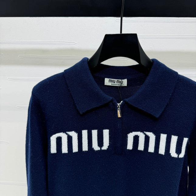 MIUMIU POLO KNIT SWEATER STYLE 750