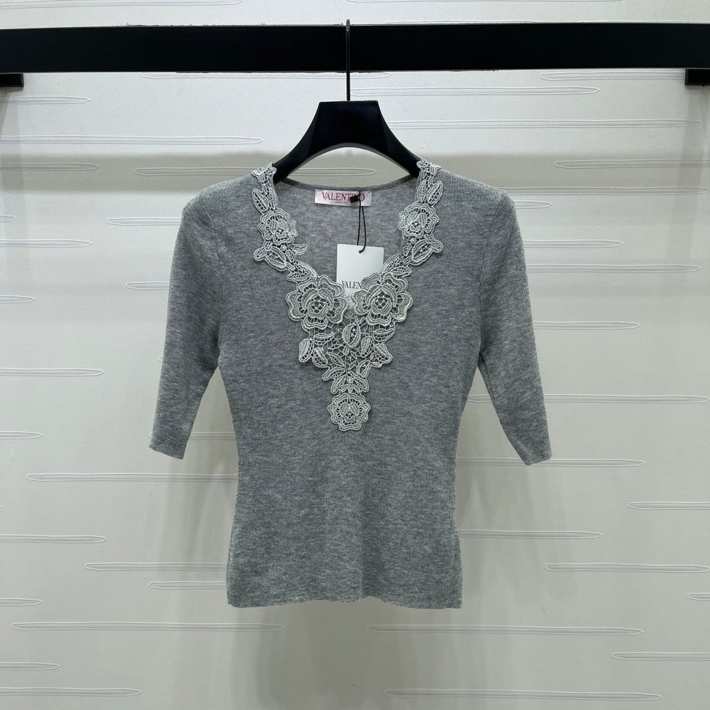 VALENTINO 26S SHORT SLEEVE KNIT T-SHIRT 169