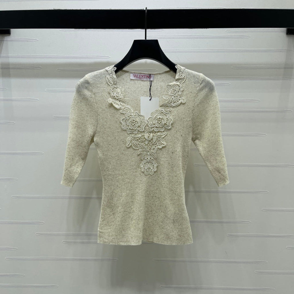 VALENTINO 26S SHORT SLEEVE KNIT T-SHIRT 167