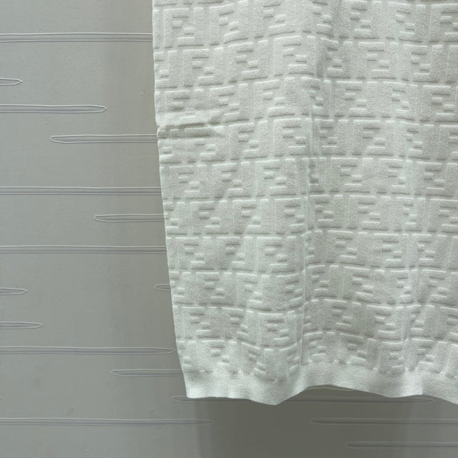 FENDI 26S SHORT-SLEEVE KNIT DRESS 463