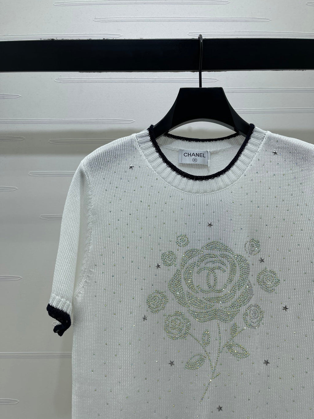 CHANEL 26S SHORT-SLEEVED KNIT SHIRT STYLE 1165
