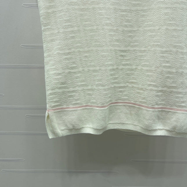 FENDI 26S SHORT-SLEEVE KNIT TOP 425