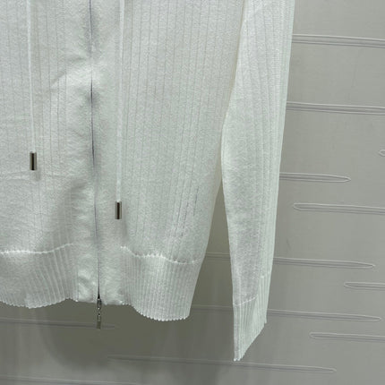 YSL 26S ZIP UP HOODED CARDIGAN 391