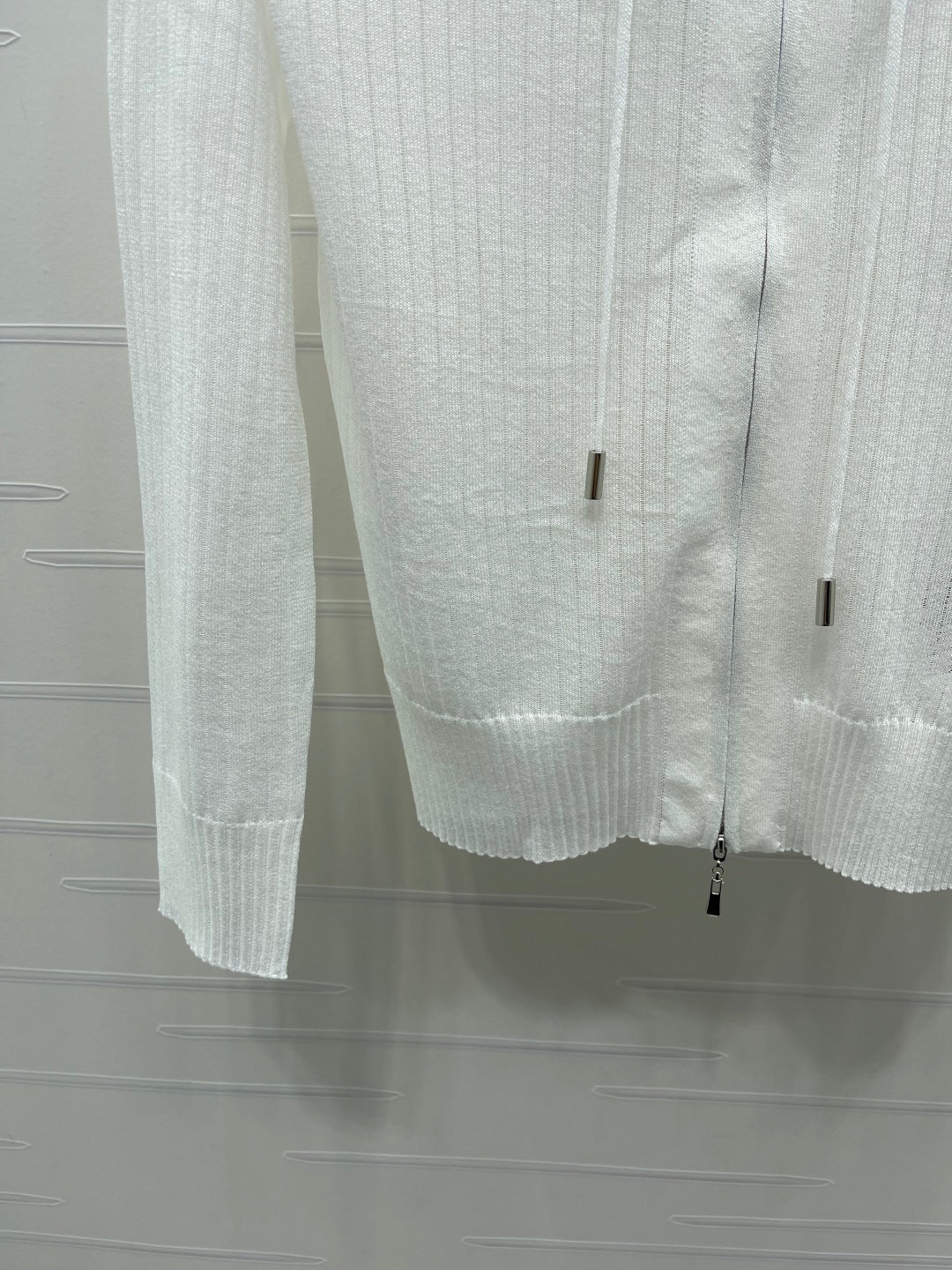 YSL 26S ZIP UP HOODED CARDIGAN 391
