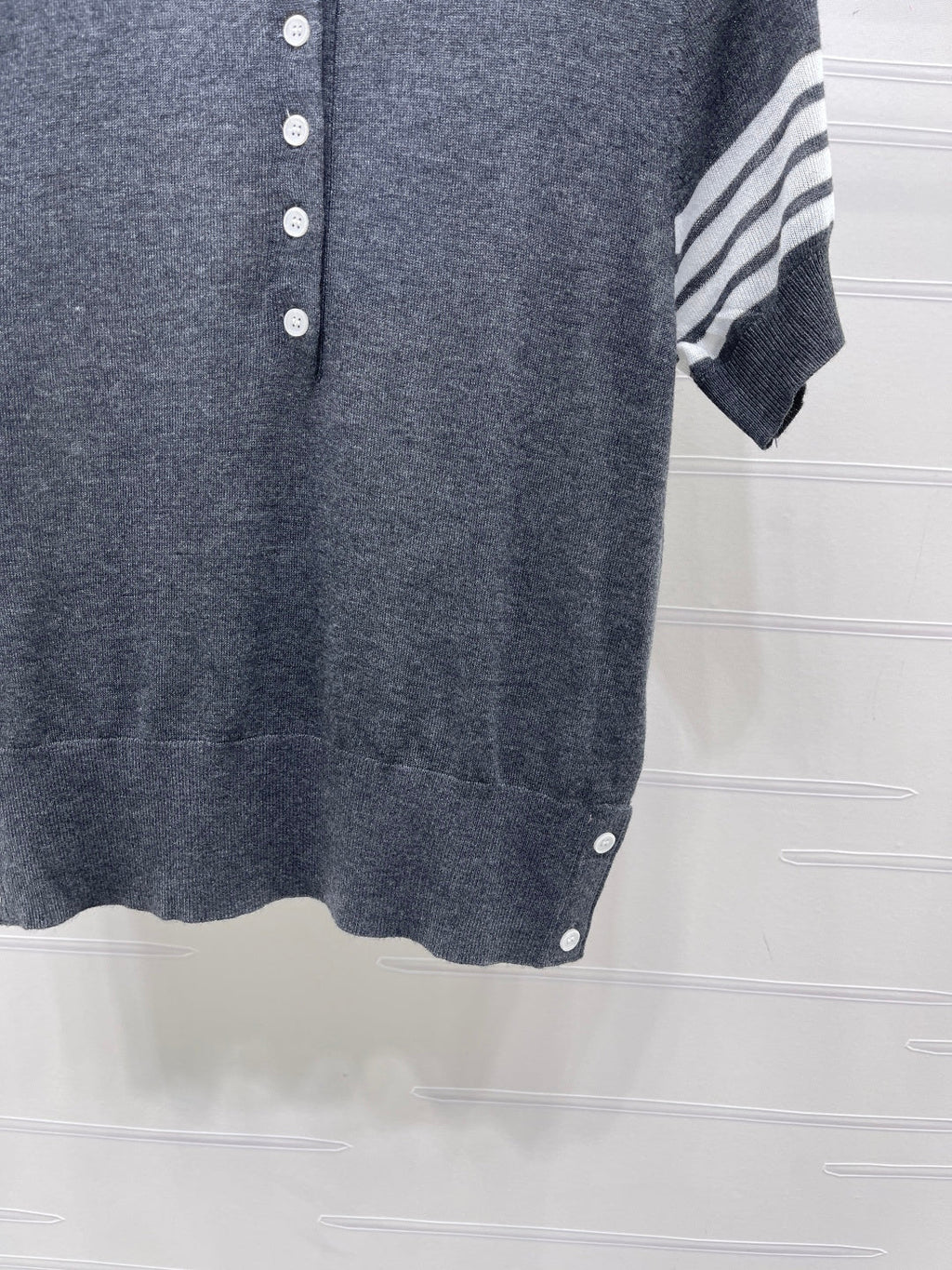THOM 26S SHORT SLEEVE POLO KNIT TOP STYLE 257