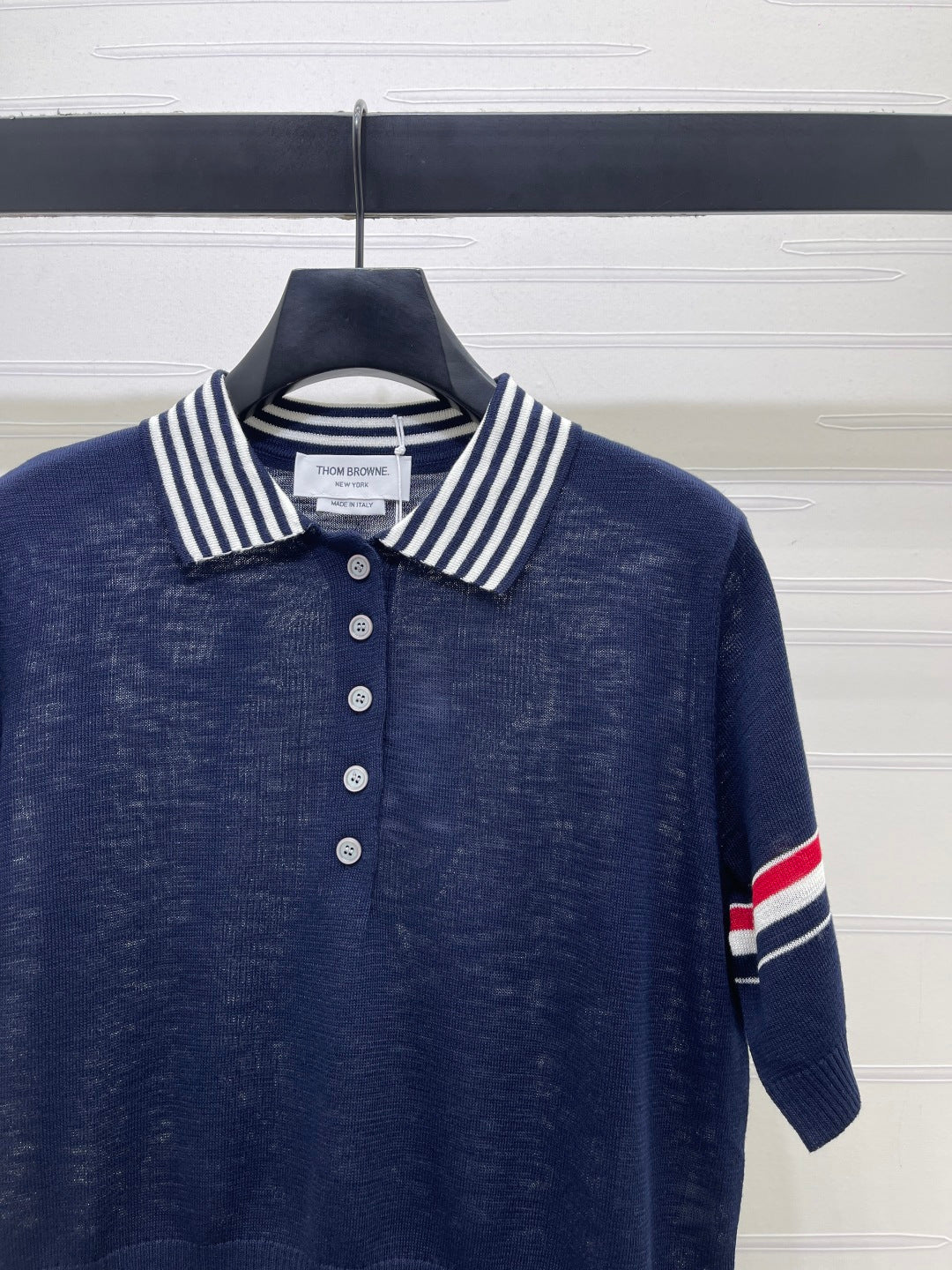 THOM 26S SHORT SLEEVE POLO KNIT TOP STYLE 258