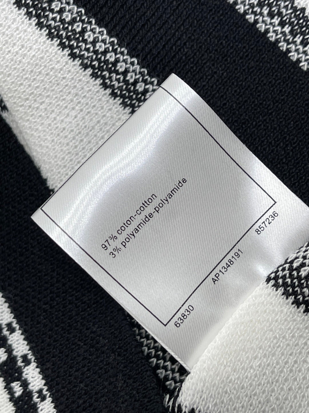 CHANEL 26S STRIPED KNIT MINI DRESS 1346