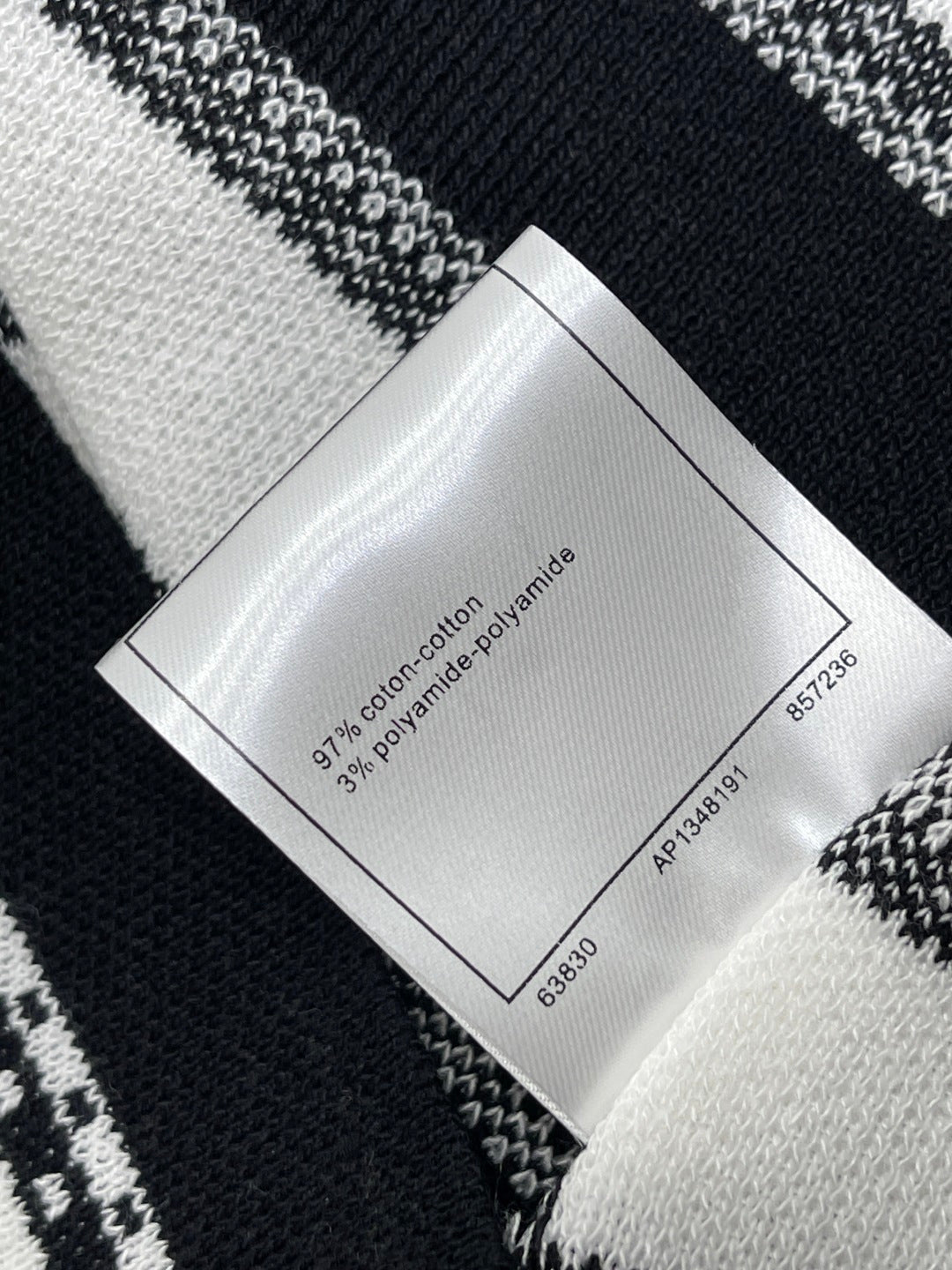 CHANEL 26S STRIPED KNIT MINI DRESS 1346