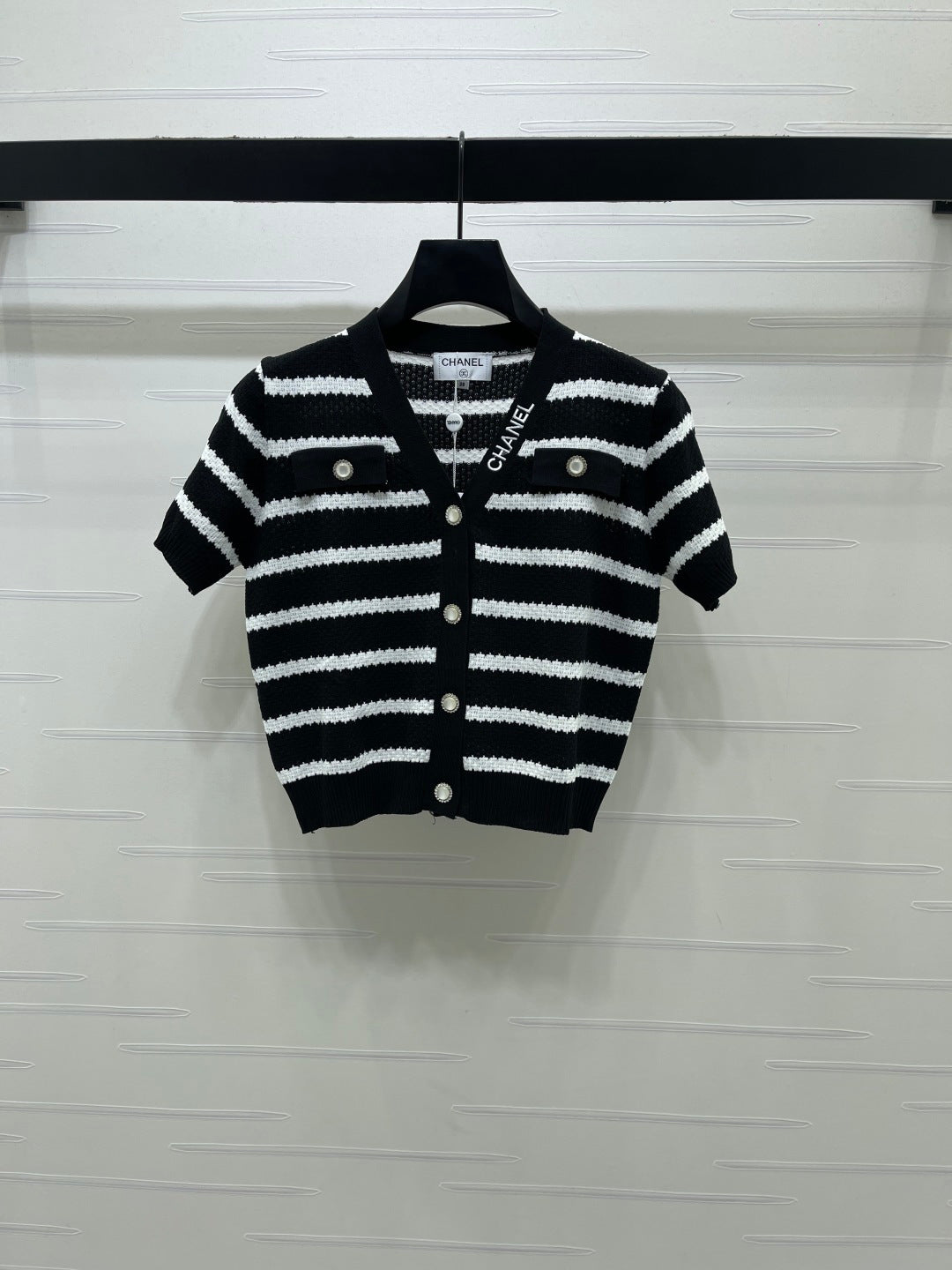 CHANEL 26S SHORT-SLEEVE KNIT TOP 1345