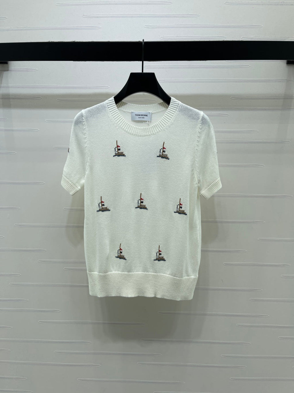 THOM 26S SHORT-SLEEVE KNIT TOP STYLE 223