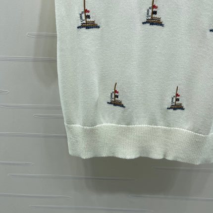 THOM 26S SHORT-SLEEVE KNIT TOP STYLE 223