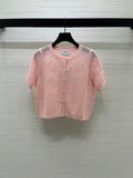 CHANEL 26S OPENWORK KNIT CARDIGAN 1336
