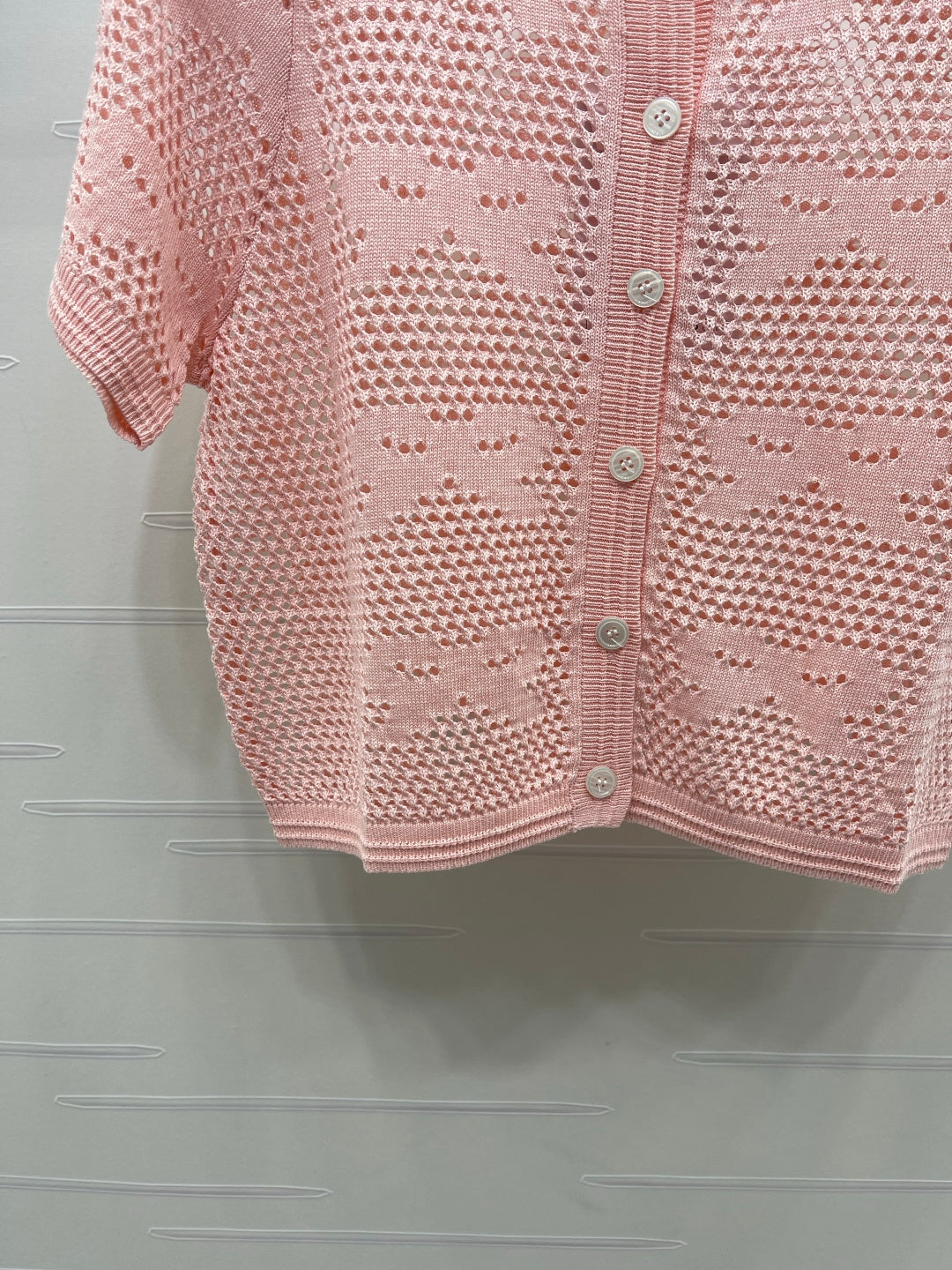 CHANEL 26S OPENWORK KNIT CARDIGAN 1336