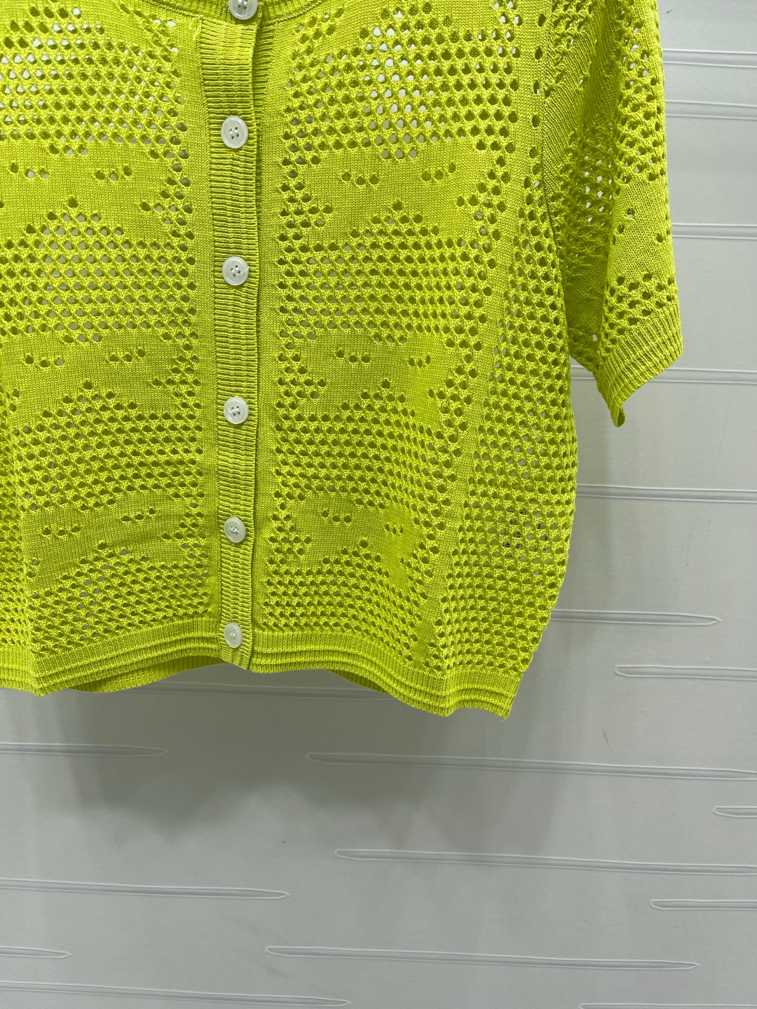 CHANEL 26S OPENWORK KNIT CARDIGAN 1335