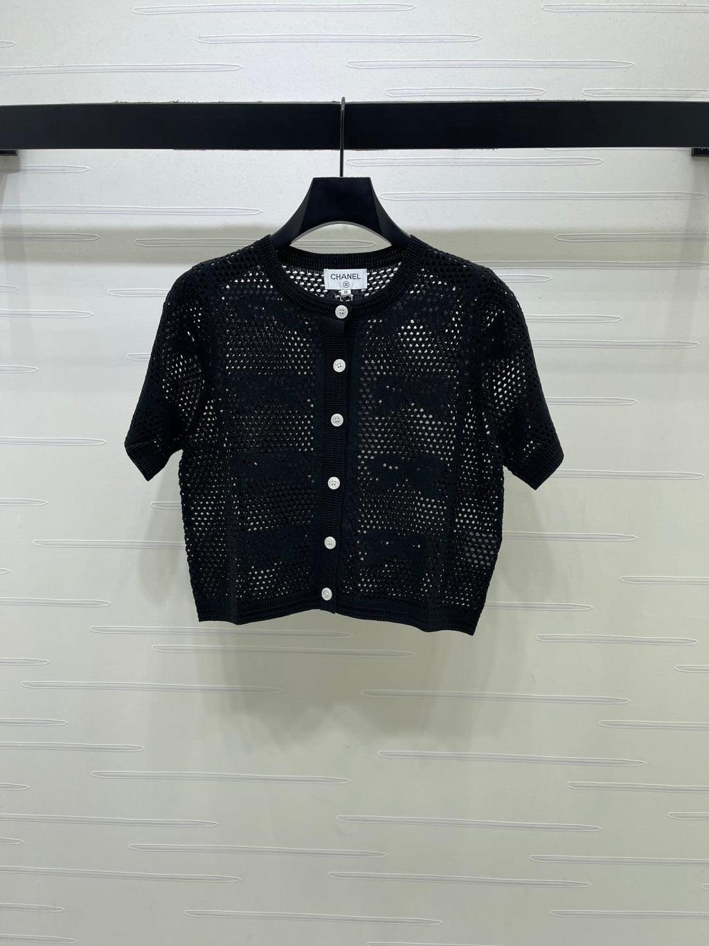 CHANEL 26S OPENWORK KNIT CARDIGAN 1334