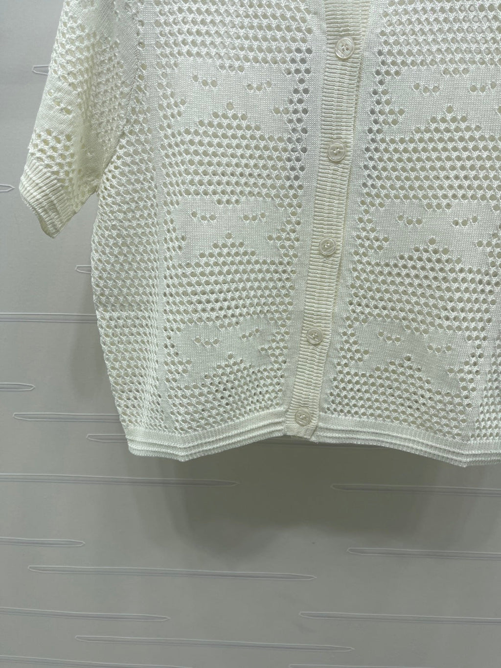 CHANEL 26S OPENWORK KNIT CARDIGAN 1333