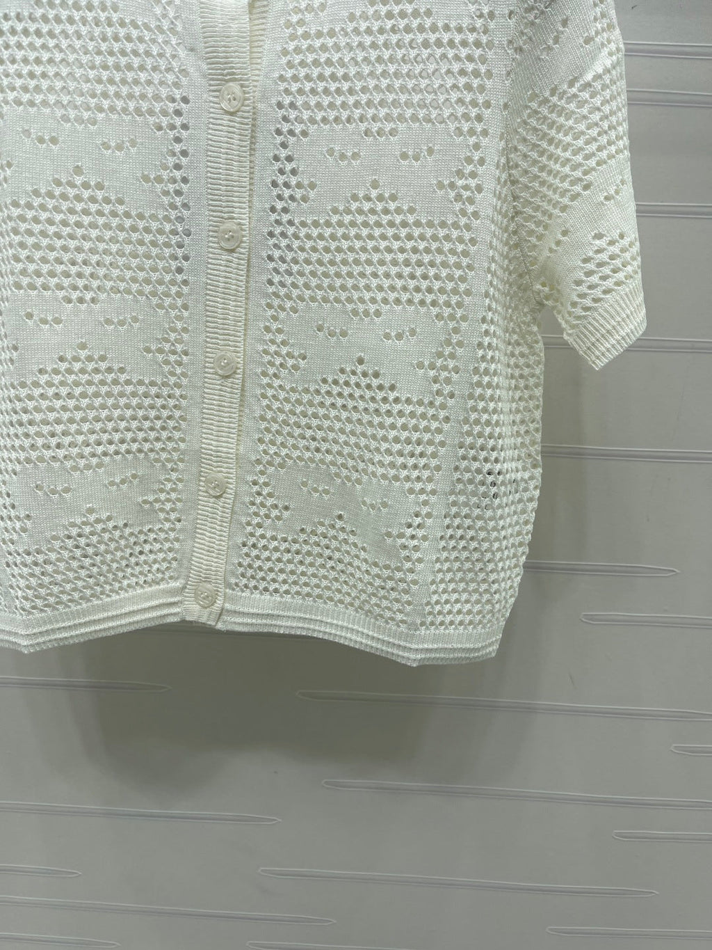 CHANEL 26S OPENWORK KNIT CARDIGAN 1333