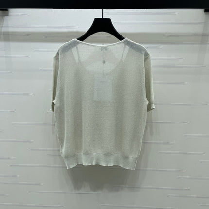 CHANEL 26S SHORT-SLEEVE KNIT TOP 1332