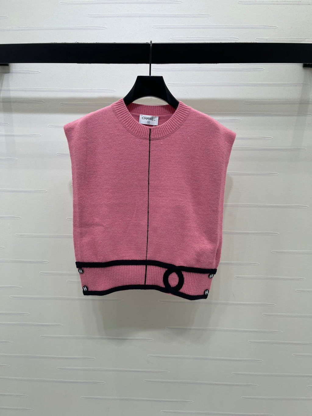 CHANEL 26S CONTRAST KNIT VEST 1325
