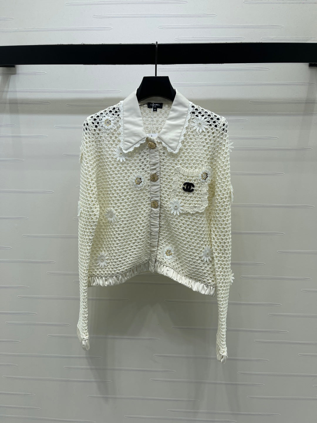 CHANEL 26S EMBELLISHED CROCHET JACKET 1322
