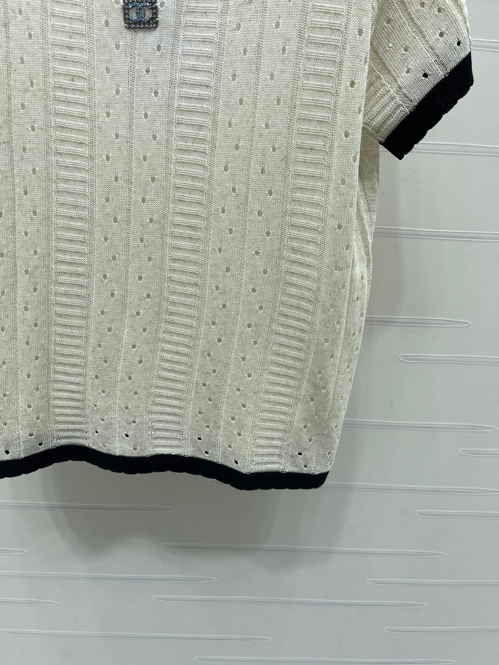 CHANEL 26S SHORT-SLEEVE KNIT TOP 1321