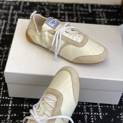 CHLOE 26S SNEAKERS IN BEIGE FABRIC AND LEATHER