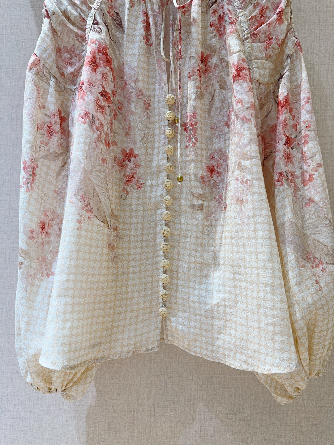 ZIMMERMANN 26S PUFF-SLEEVE SHIRT STYLE 12