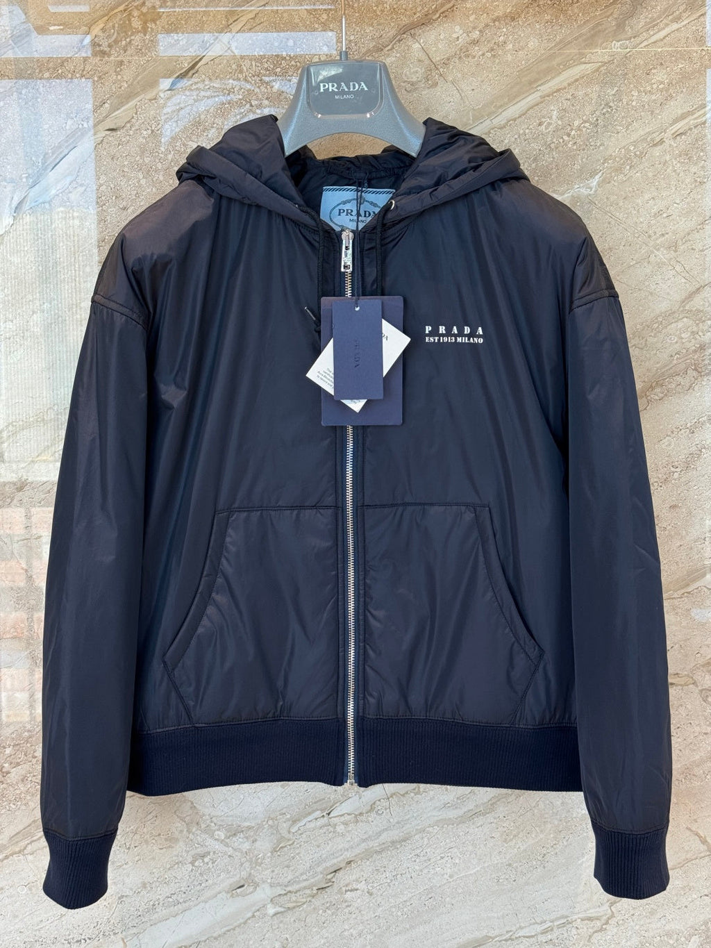 PRADA 26S HOODED PADDED JACKET 643