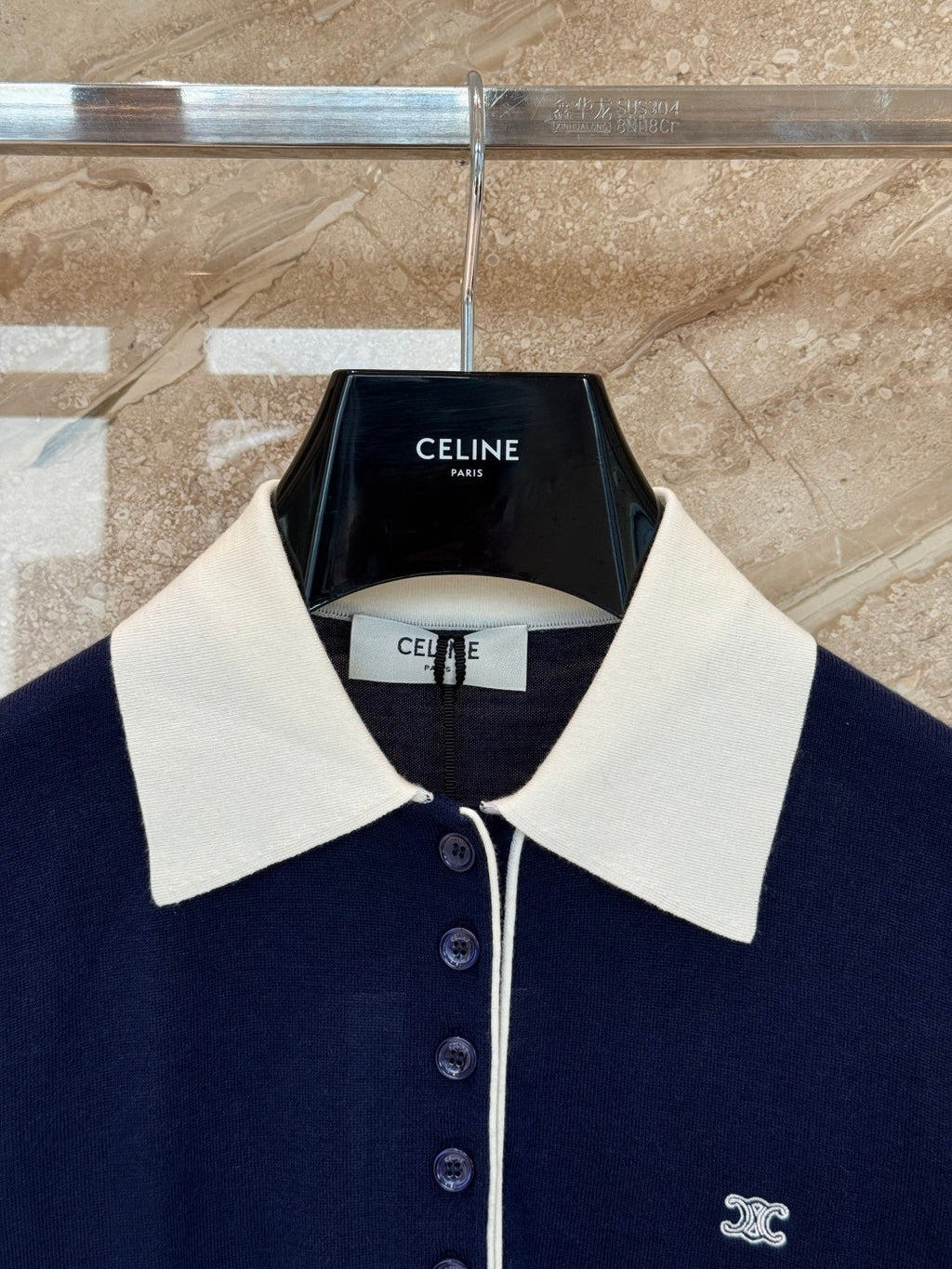CELINE 26S KNIT POLO SHIRT STYLE 236