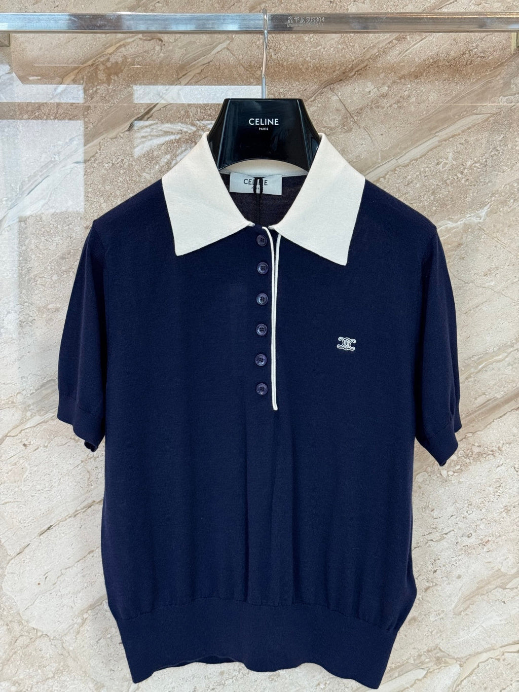 CELINE 26S KNIT POLO SHIRT STYLE 236