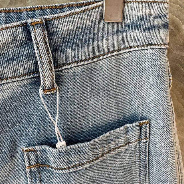 VALENTINO 26S HIGH-WAIST WIDE-LEG JEANS 457