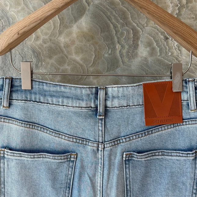 VALENTINO 26S HIGH-WAIST WIDE-LEG JEANS 457