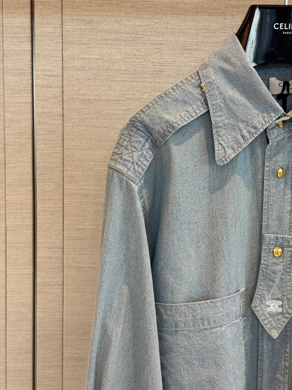 CELINE 26S DENIM SHIRT 410